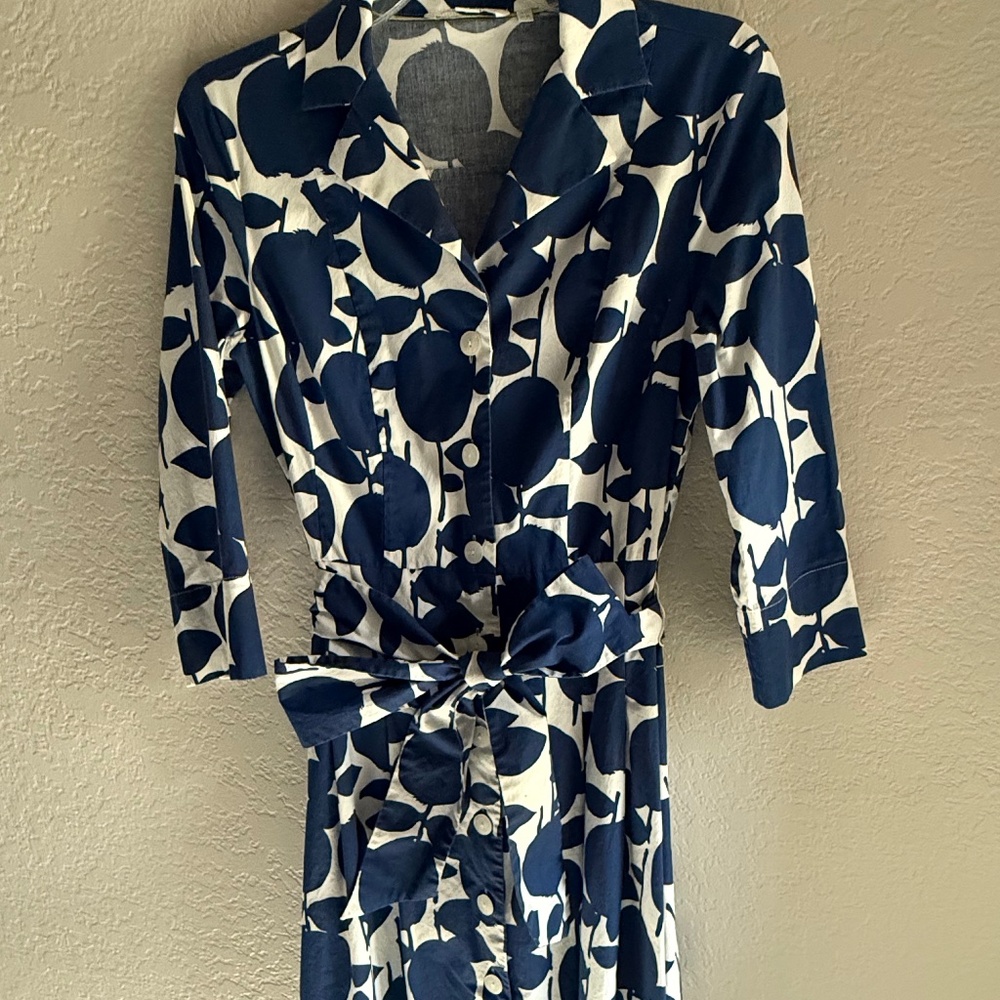 Tie waist shirt dress